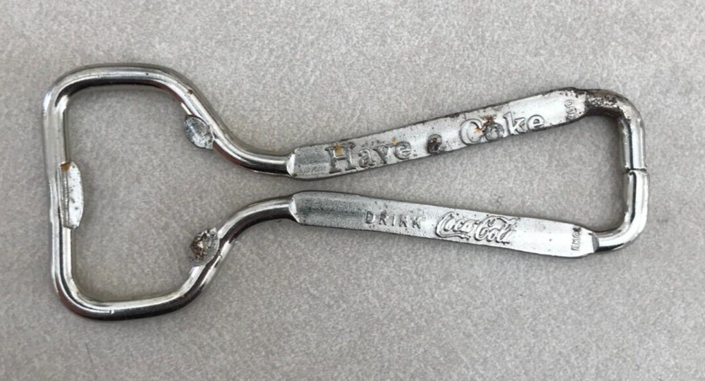 Vintage Mid Century 50s 60s Ekco Coca Cola Have A Coke Bottle Opener Chrome